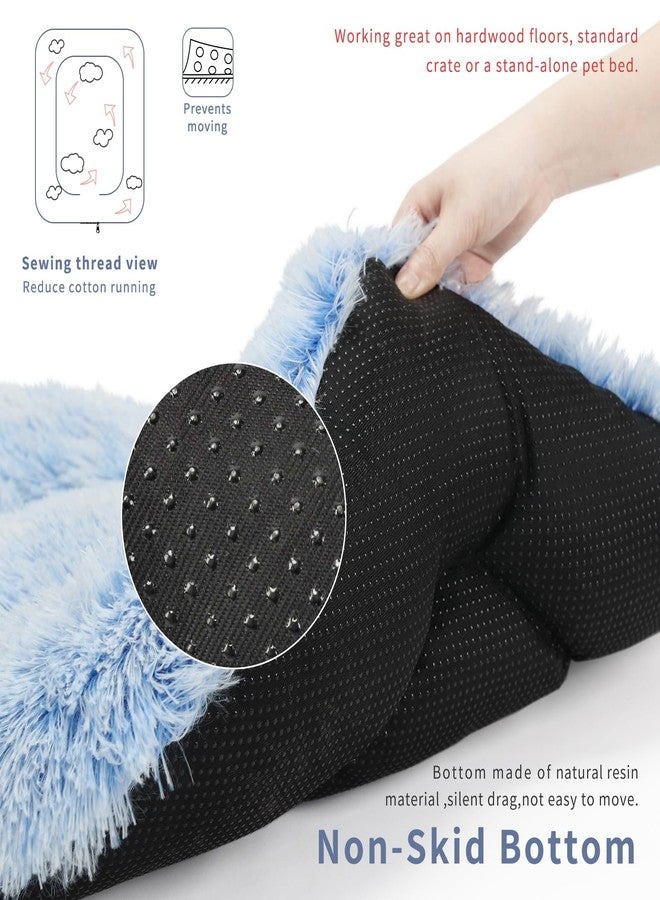 nononfish Puppy Crate Bed Washable Small for Small Dogs Non Chewable Material XS 22 Inch Plush Washable Crate Mat for Cages Sofa Protect - Image 4